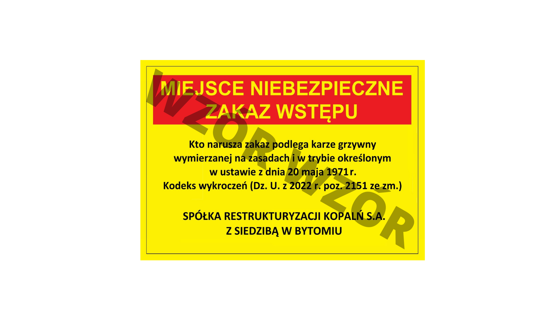 Wzór tablicy informacyjnej